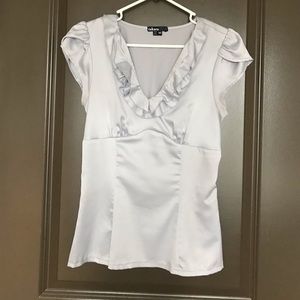 Silver blouse in Medium